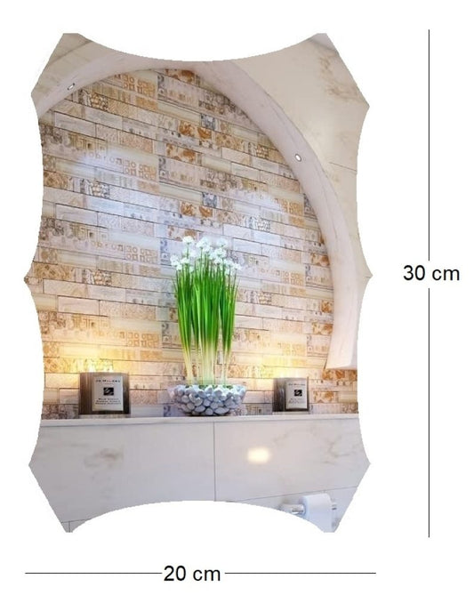 30 x 20 cm Square mirror Home Improvement (SL99)