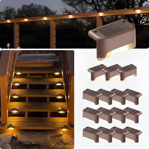 ( BUY 2 GET 2 FREE ) Solar Deck Lights Outdoor