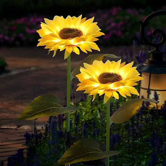 ( BUY 1 GET 1 FREE ) Sunflower Solar Powered Light