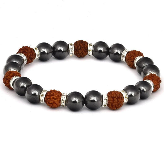 Rudraksha Magnetic Mens Bracelet ( BF 24 )