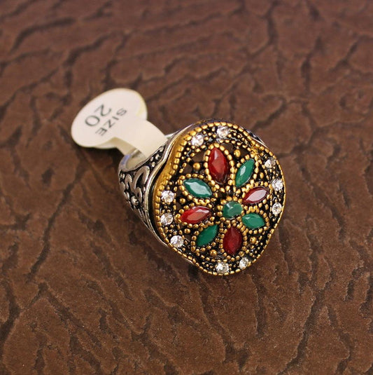 Designer Victorian Finger Rings Multicolor ( BF 35 )