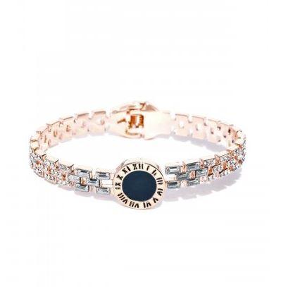 Rose Golden Plated AD Bracelet ( BF  38 )