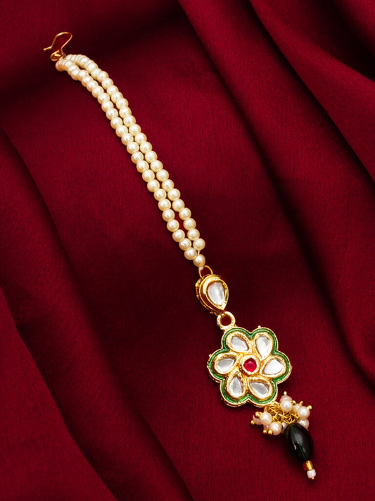 Delicate kundan Maang Tikka ( PZ 113 )