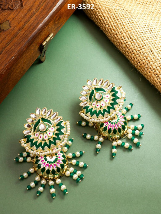 Beautiful traditional designer Earrings ( PZ 32 )