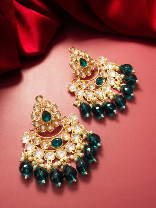 Green stone Earrings ( PZ 61 )