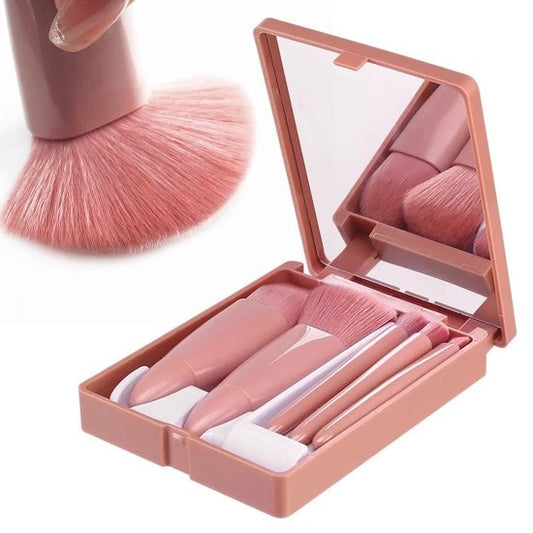 Makeup Brush Set With Mirror Case Beauty Products