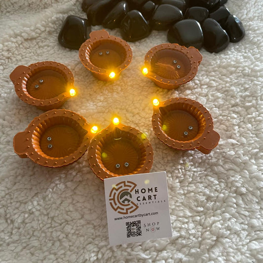 Water Sensor Diyas for Diwali Decoration |  E-Diya (6Pc Set)  ( HCD12 )